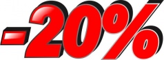 Скидка на все меню -20%!!