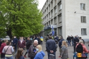 у Главного управления национальной полиции прошла акция протеста предпринимателей и представителей Национального корпуса