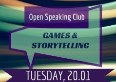 Встреча Open Speaking Club. Games & storytelling